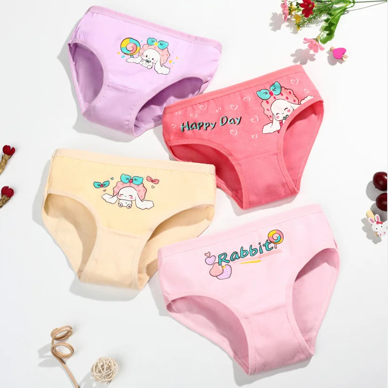 4 Piece - Girls Cotton Underwear 4 pieces