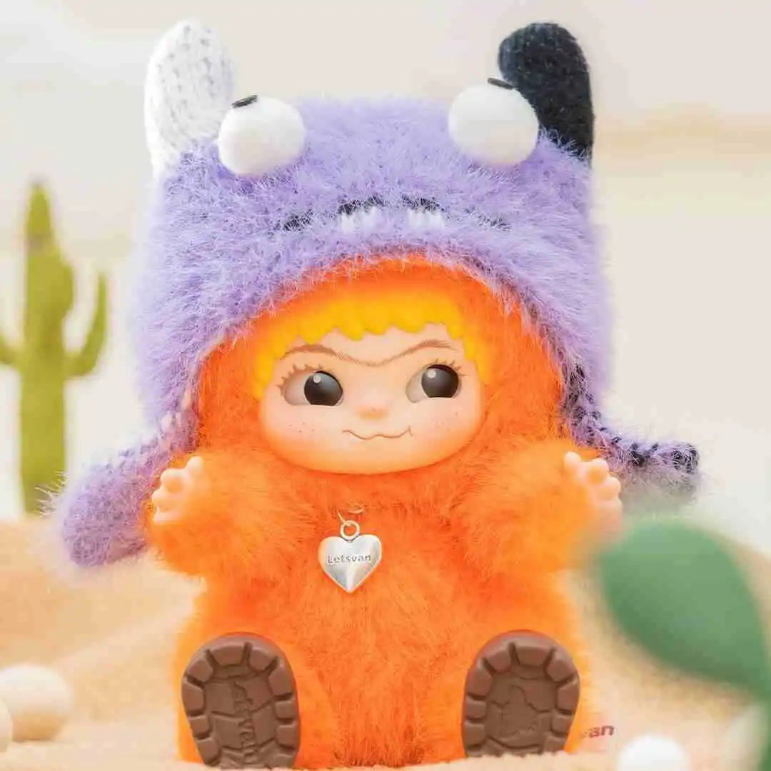 WAKUKU Fuzzy Trendy Fun Party Series Plush Blind Box Figure Royal Purple