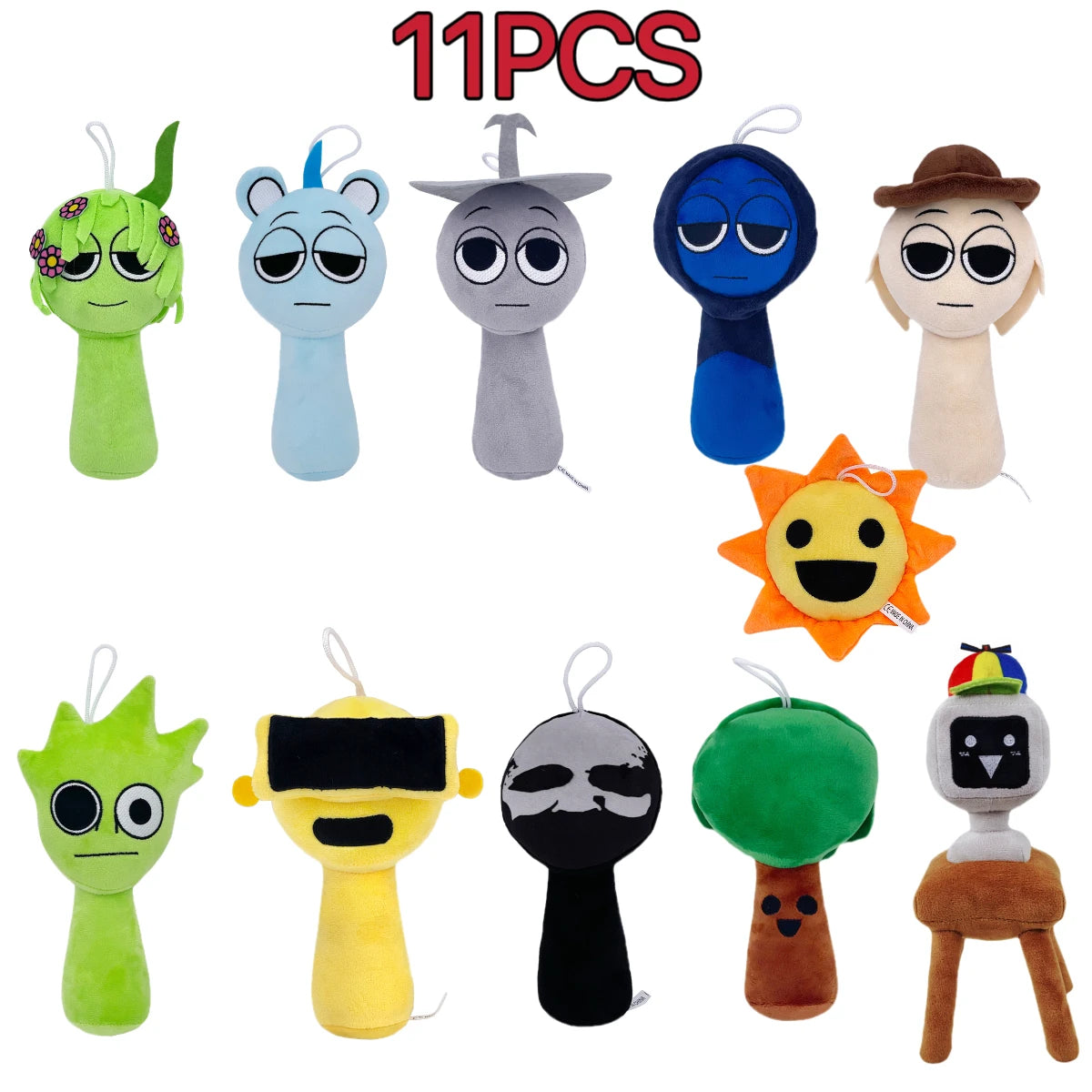 Plush Sprunki Incredibox Stuffed Toys 11pcs