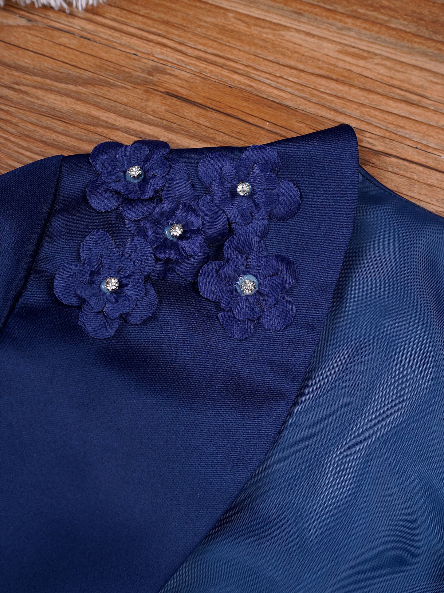 Kids Girls Long Sleeve Satin Shrug Jacket (Age 4-14 YRS)