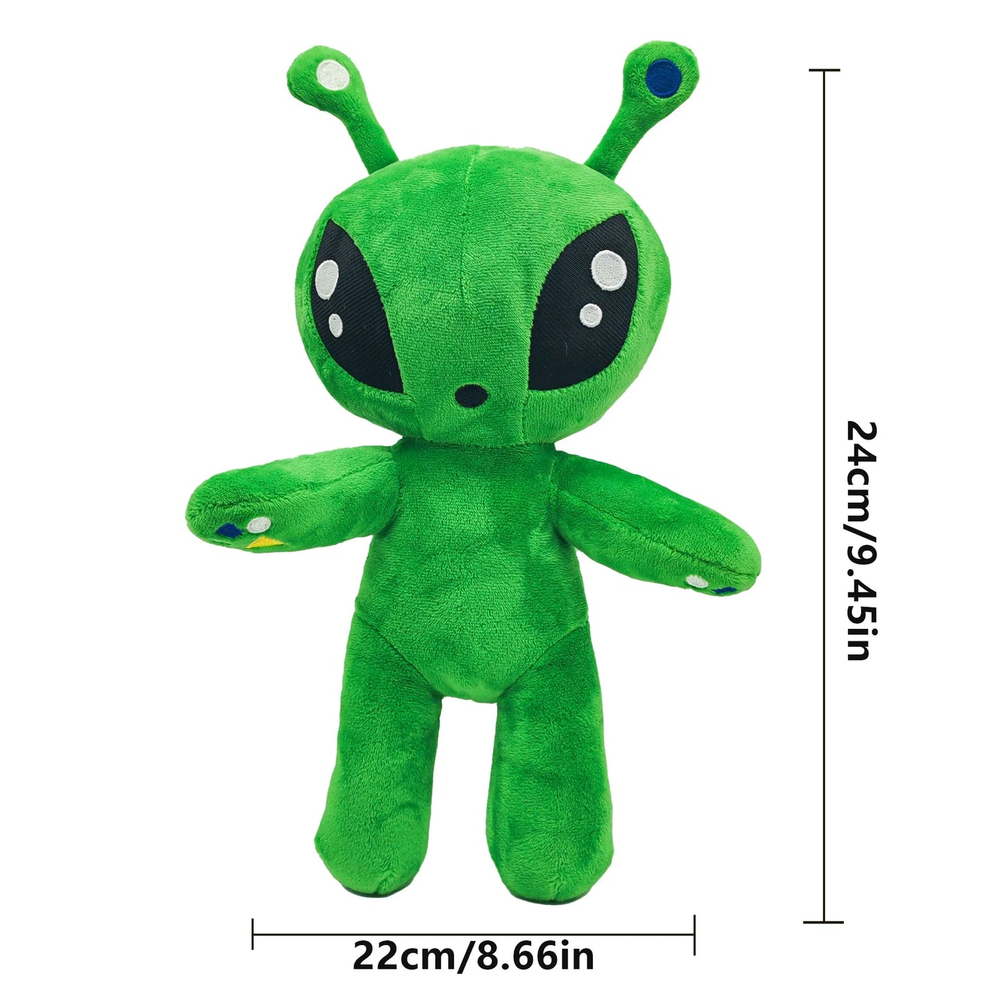 Plush Green Alien Stuffed Toy - 24cm Green