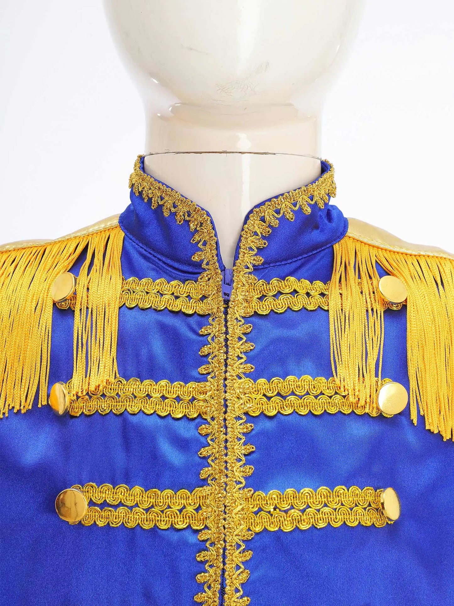 Girls 60s Retro Band Musician Costume Tassel Jacket (Age 6-16 YRS)