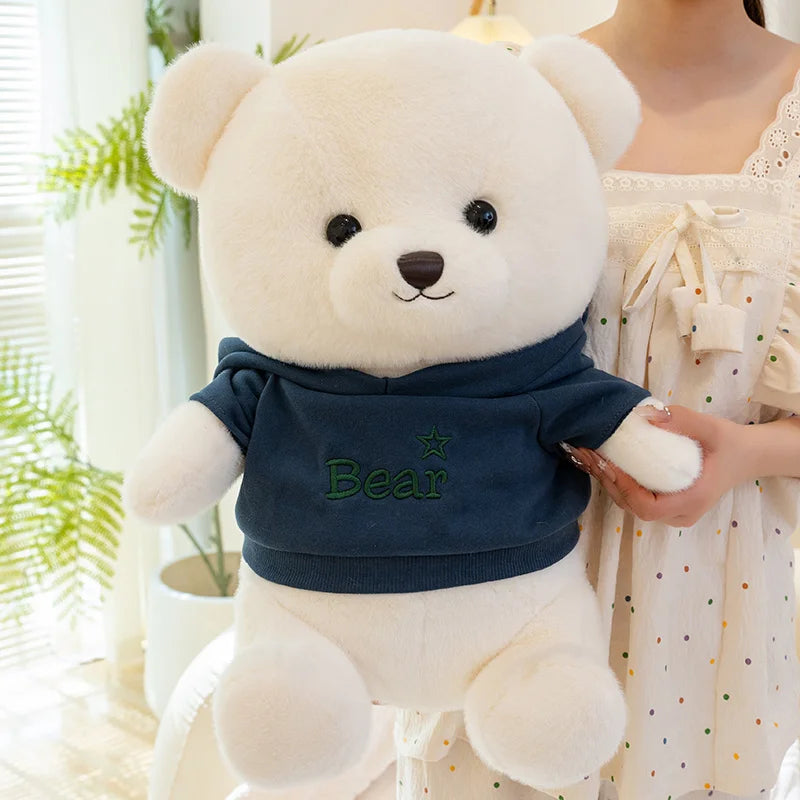 Plush Hoodie Teddy Bear Stuffed Toy 23-45cm