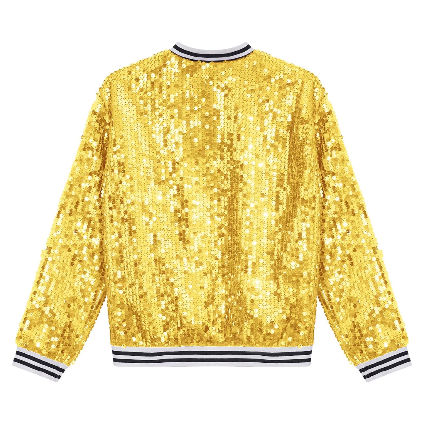 Girls Sequins Baseball Bomber Jackets (Age 6-16 YRS)