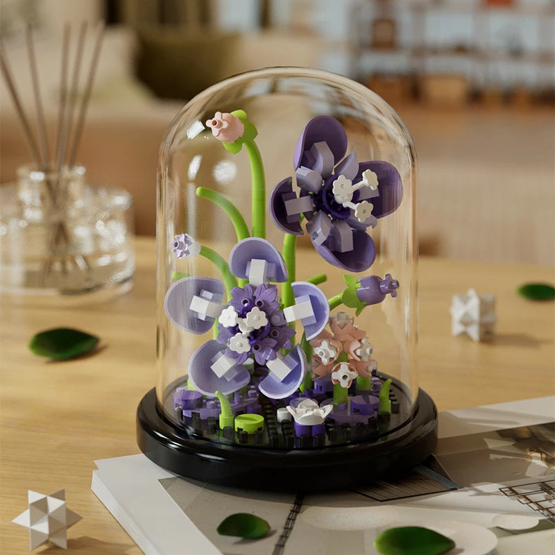 Building Block Flower Bouquet DIY 243pcs
