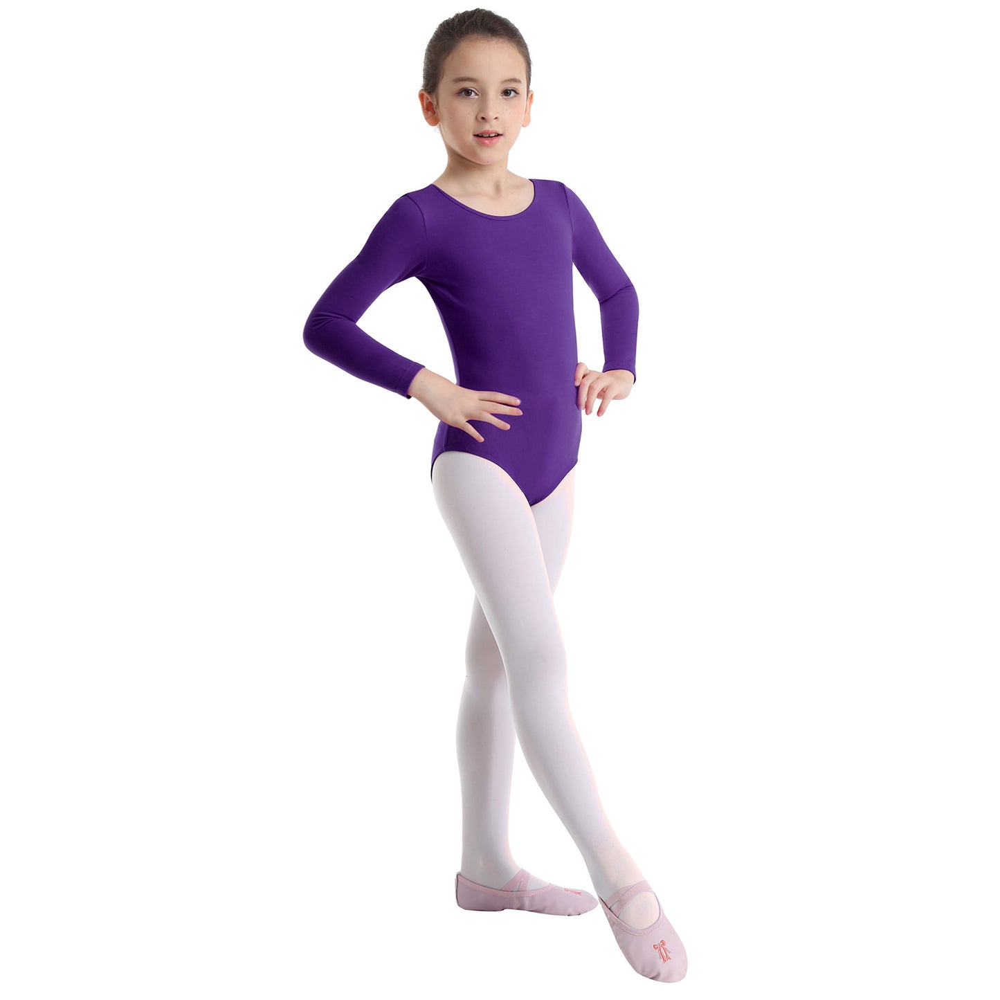 Girls Ballet Long Sleeve Leotard (Age 3-12 YRS)