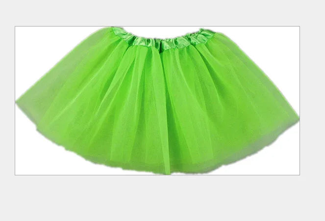 Girls Ballet Tutus Mini Skirt (Age 24M-7 YRS) Light Green 2-7Y