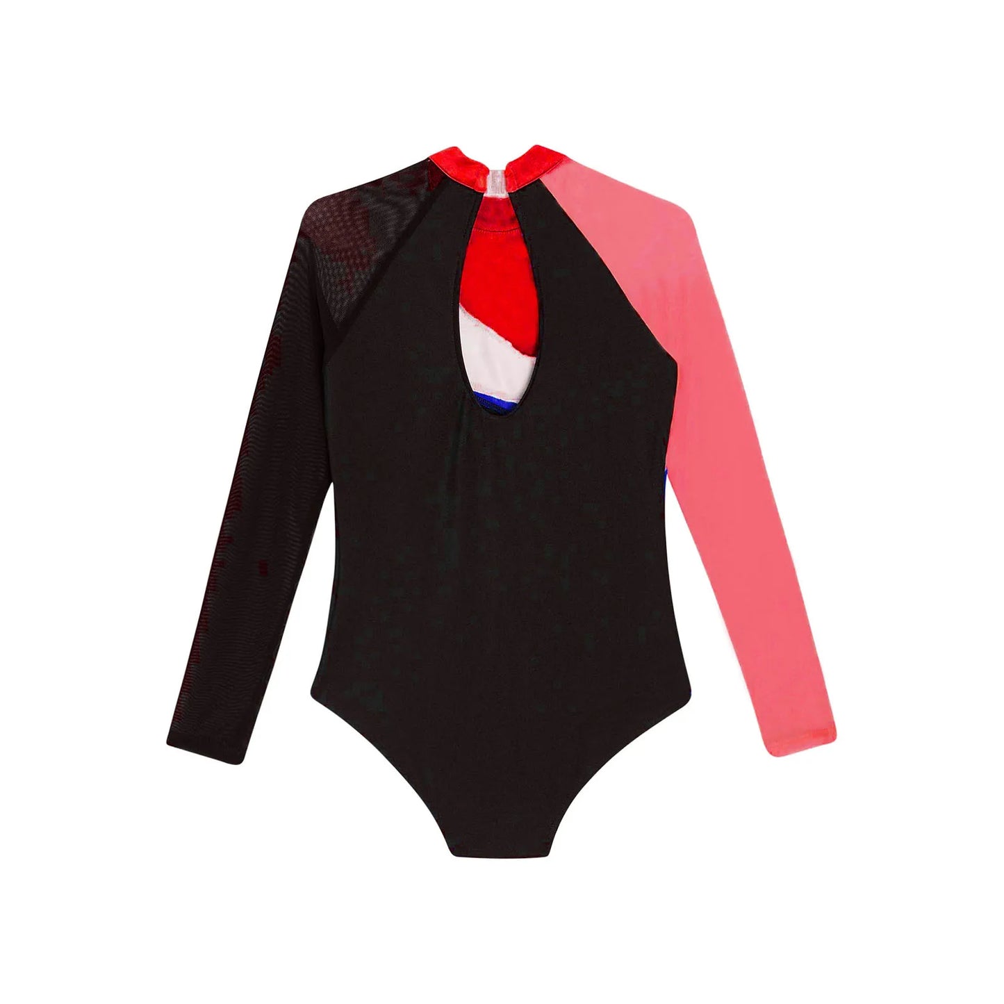 Girls Ballet Dance Leotard Gymnastics Rhinestones Sheer Mesh Long Sleeve (Age 4-16 YRS)