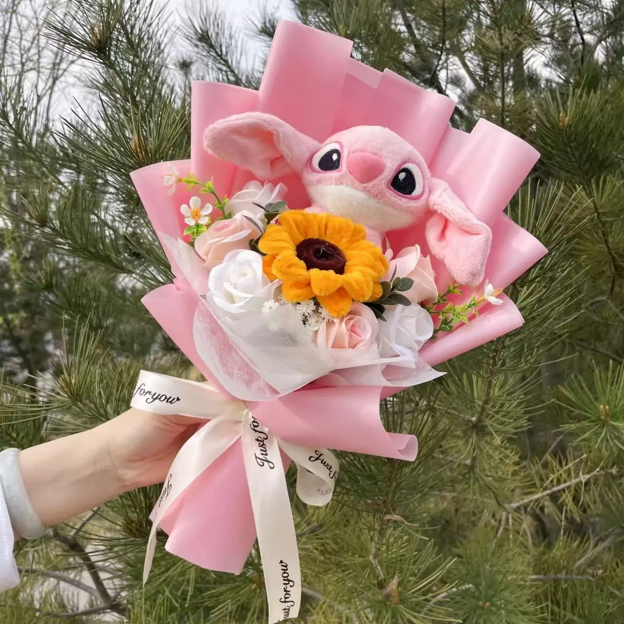 Plush Teddy Bear Gift Flower Bouquet