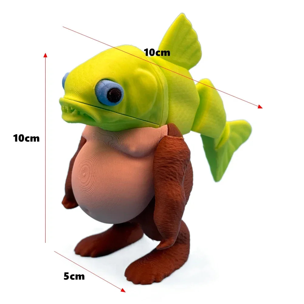 Upgraded Tung Tung Tung Sahur Figurine Ballerina Cappuccino Action Figure Tralalero Tralala Anime Figure Desk Ornament Toys Gift Multicolor Carp