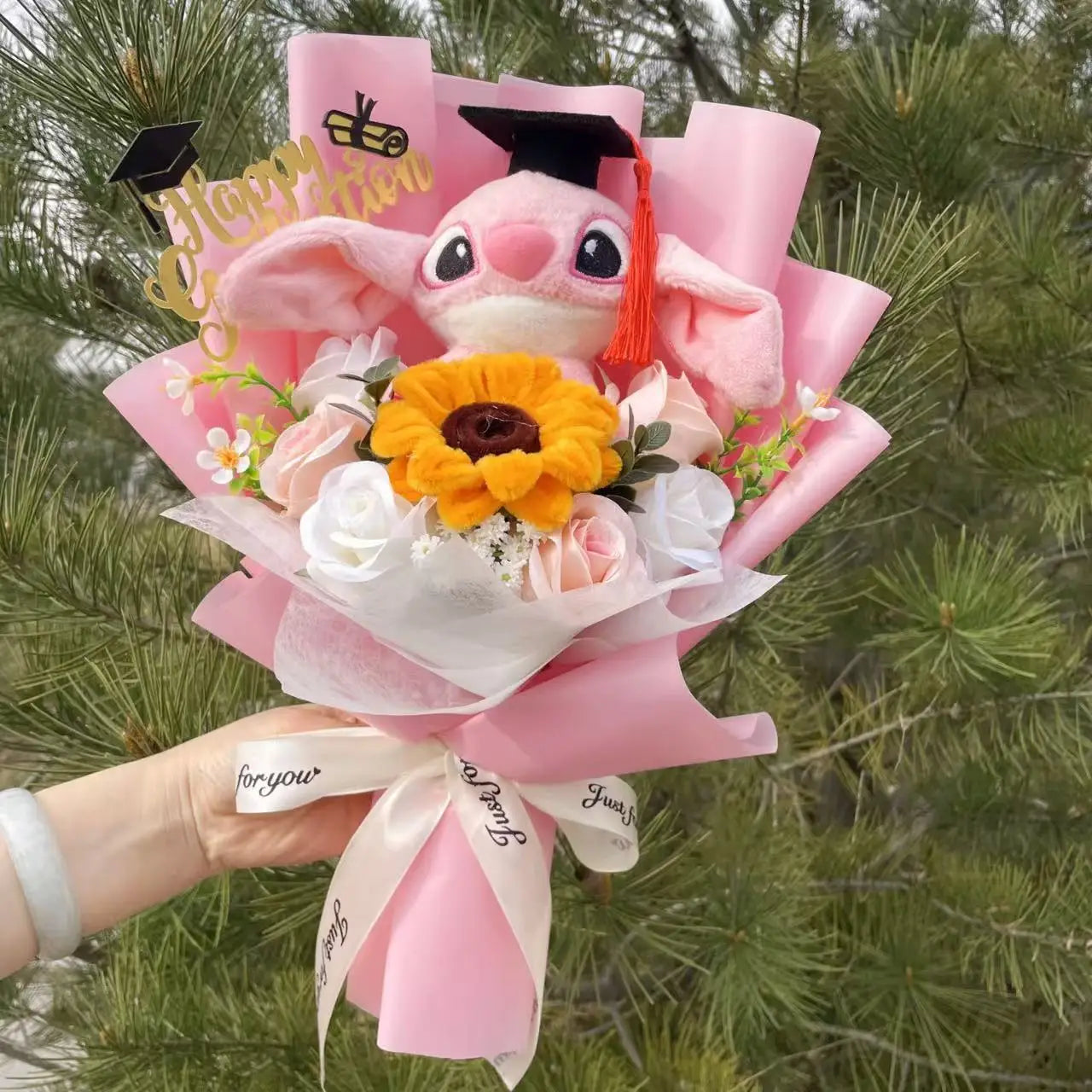 Plush Teddy Bear Stuffed Flower Gift Bouquet
