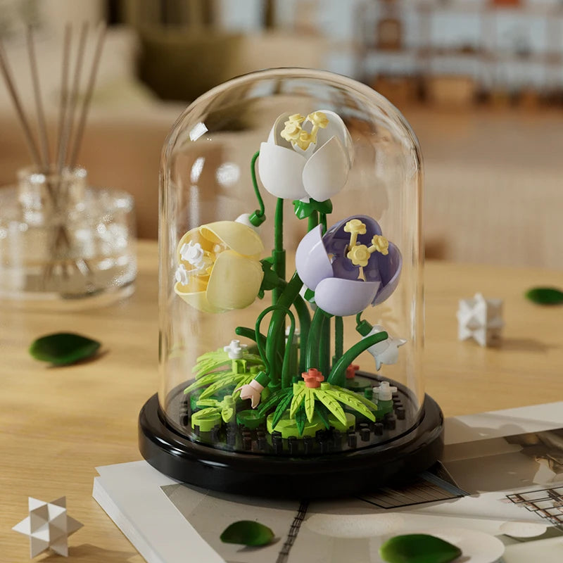 Building Block Flower Bouquet DIY 160pcs