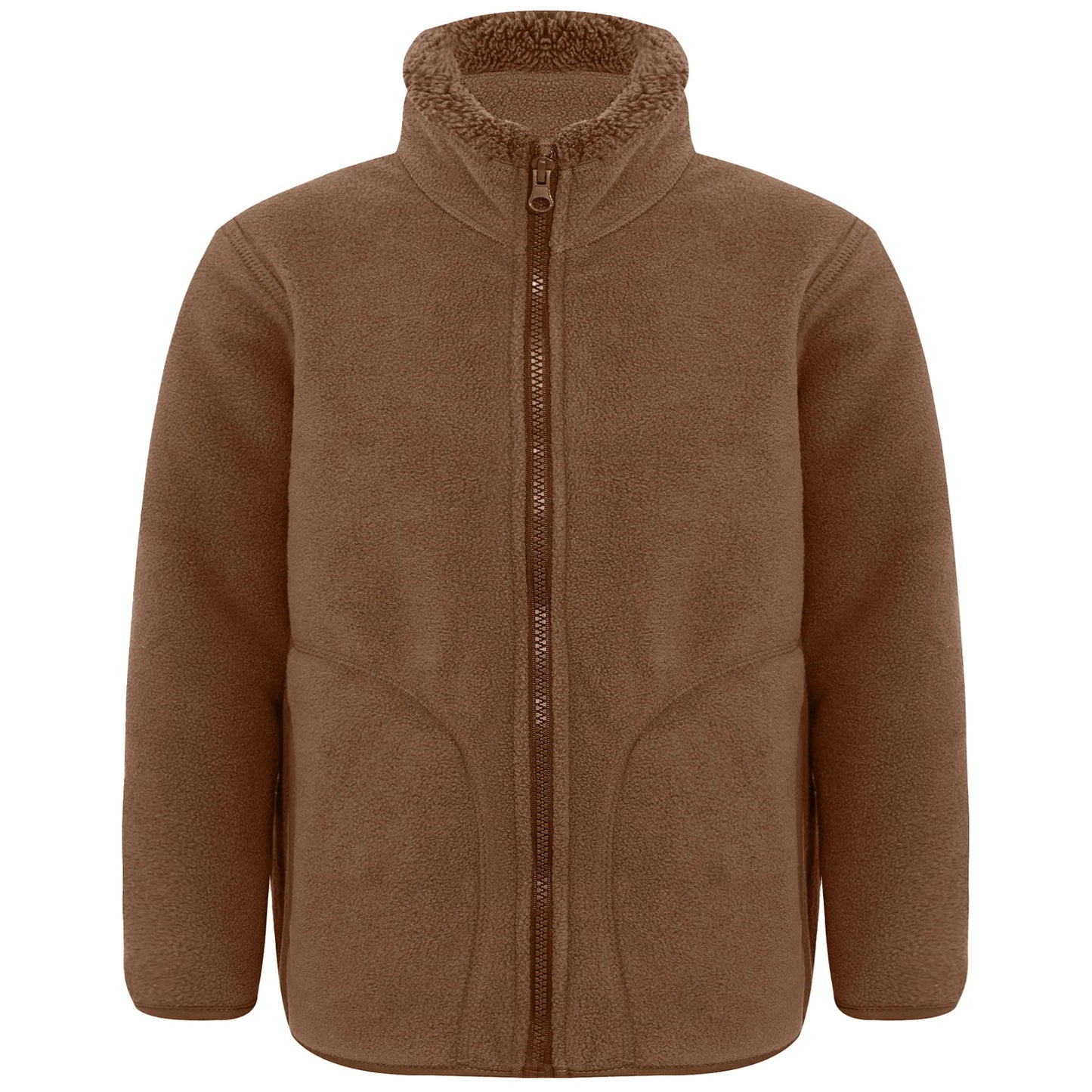 Girls / Boys Fleece Sherpa Jacket (Age 3-16YRS) Brown
