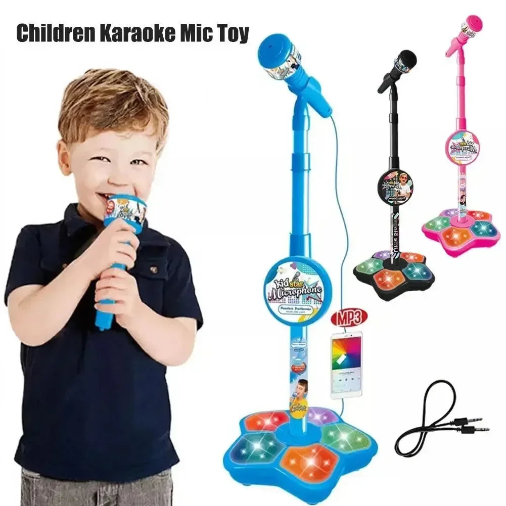 Kids Rocking-Roll Microphone with Stand Toy