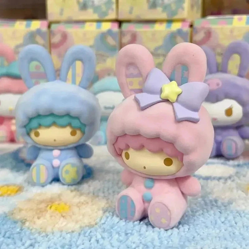 Sanrio Characters Fluffy Rabbit Blind Box Series Figure Model