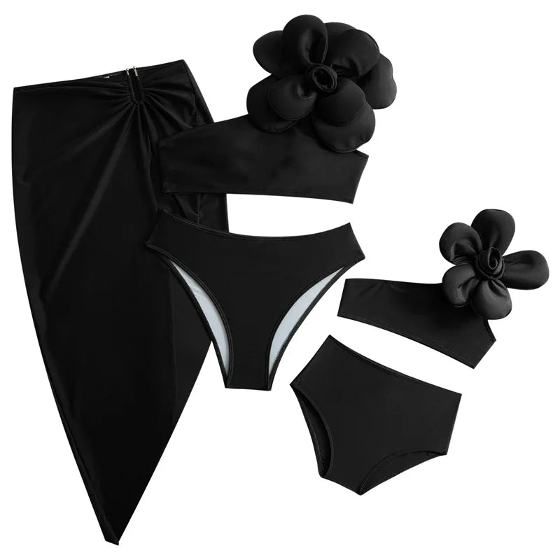 Mother & Daughter Matching Cover Up Skirt (Mommy & Me) Black