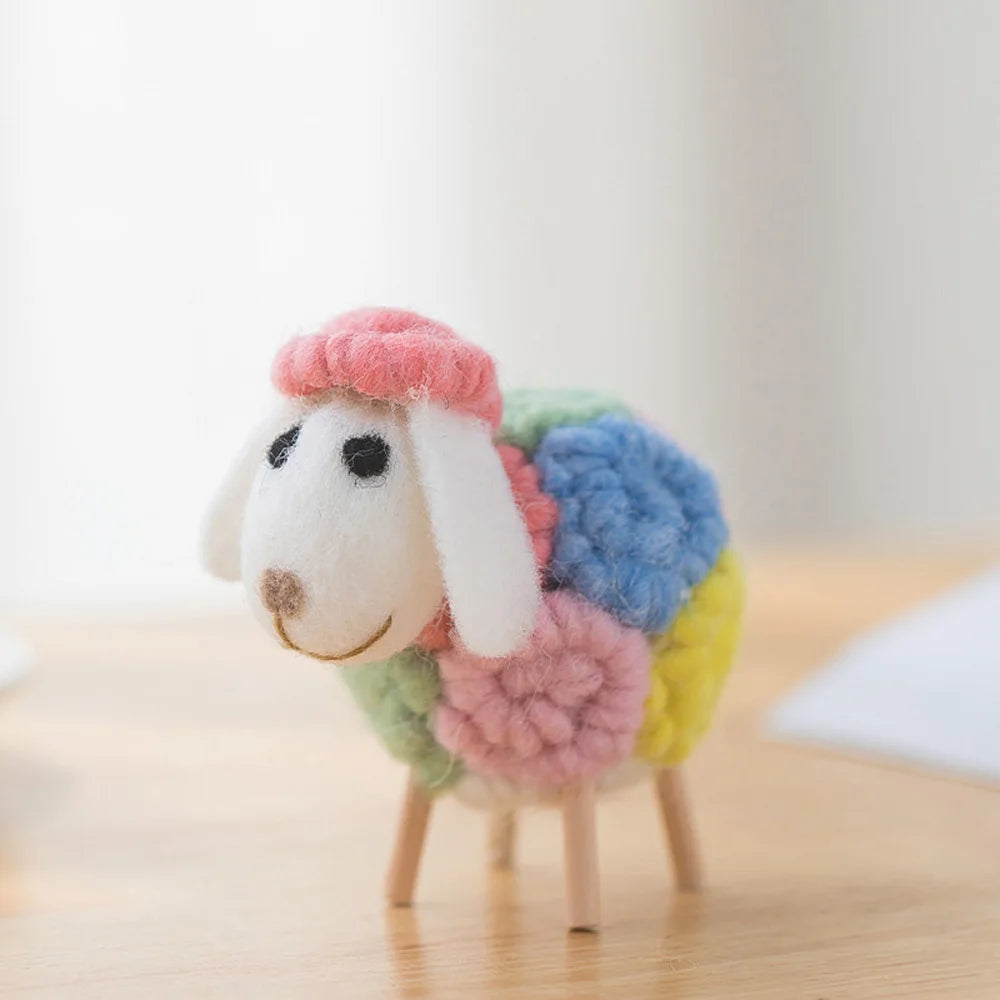 Plush Mini Felt Sheep Stuffed Toy 11-16cm