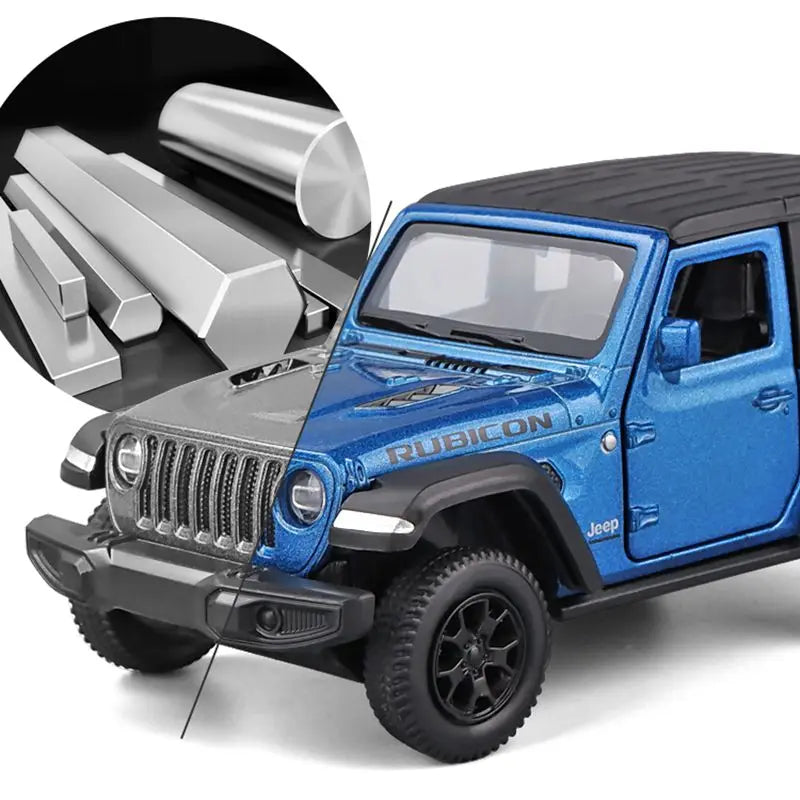 RMZ City 1/36 scale model of a Jeep Wrangler Rubicon Toy Car