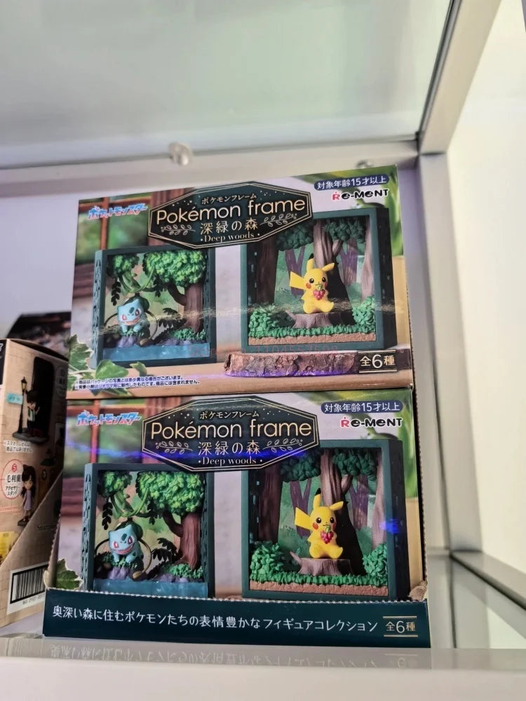 Re-Ment Pokémon Frame Deep Woods Mini Figure Blind Box – Forest Scene Collectibles | 6 Styles