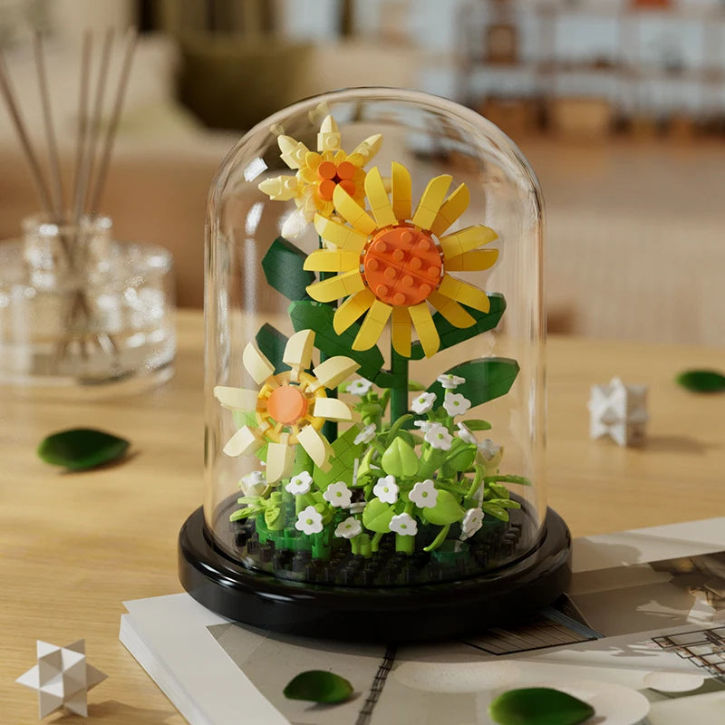 Building Block Flower Bouquet DIY 310pcs