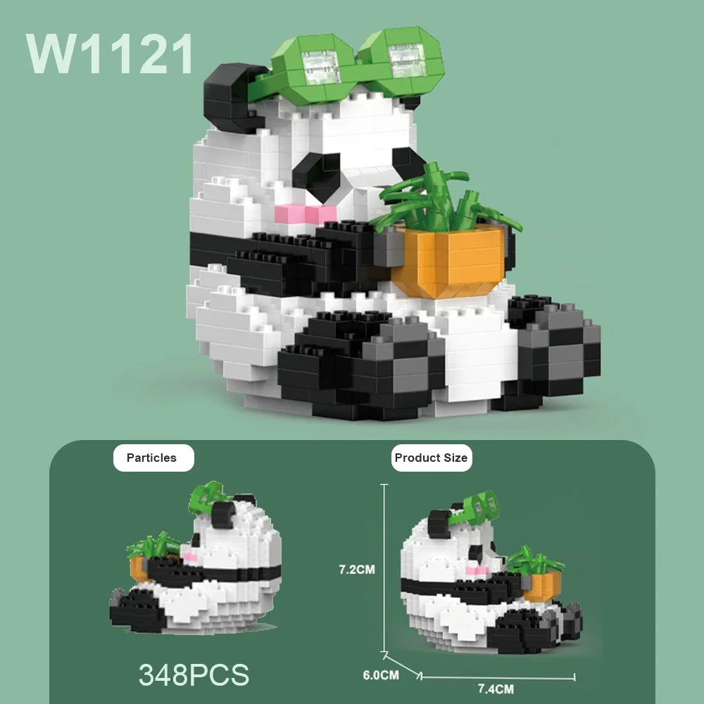 Panda Building Blocks Set DIY Tou
