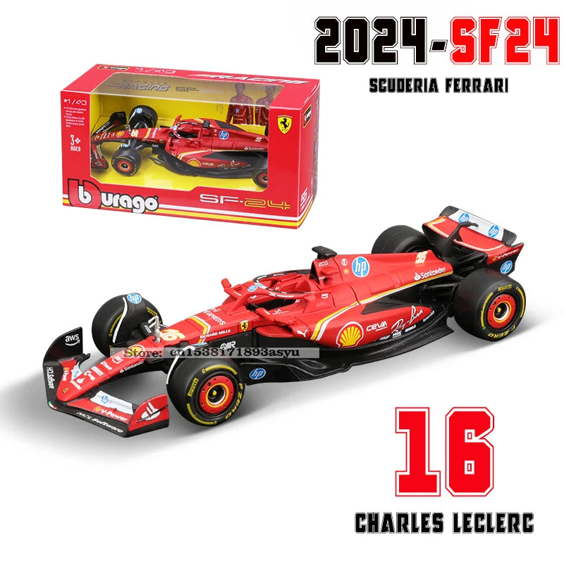 Bburago 1:43 P2 British GP Mclaren F1 MCL60 2023 #4 Lando Norris #81 Oscar Piastri Alloy Car Die Cast Model Toy Collectible 2024 SF24-16