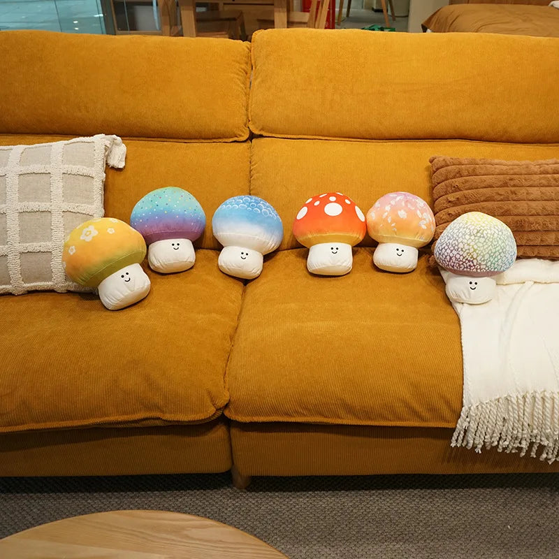 Plush Shiitake Mushrooms Stuffed Toy - 18x20cm