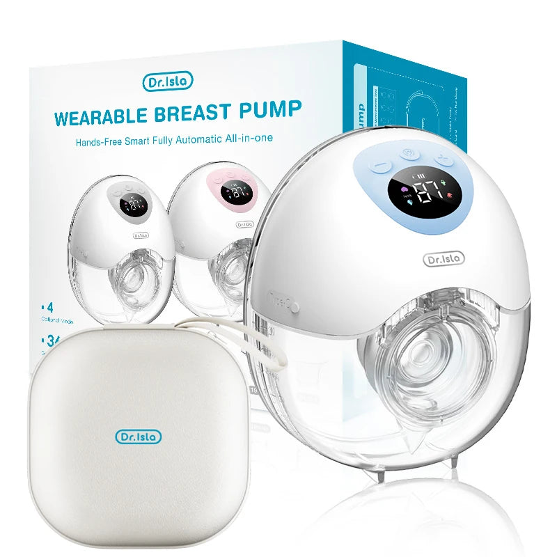 Dr. Isla Wearable Breast Pump Hands Free Electrical Blue