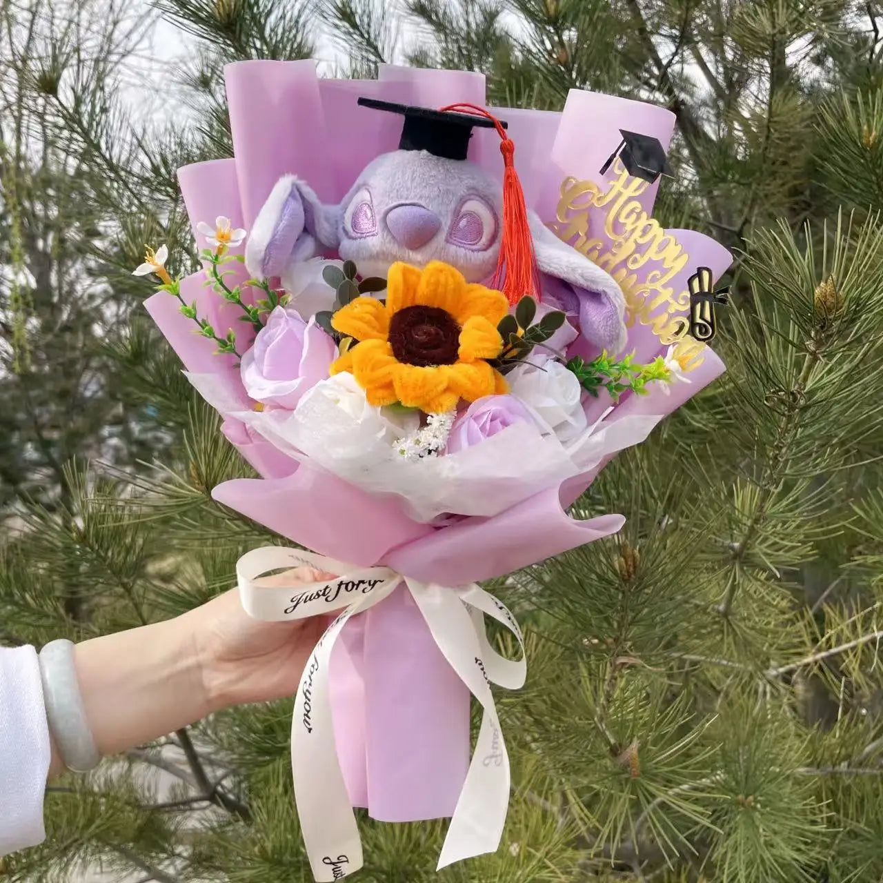 Plush Teddy Bear Stuffed Flower Gift Bouquet