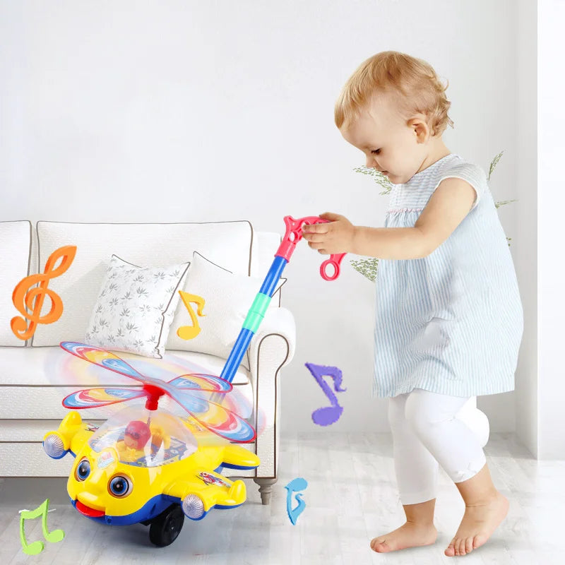 Baby Walker Push Pull Along Plane Car Toy