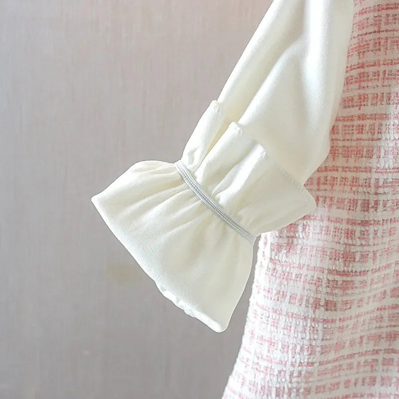 Baby Girls Vintage Long Sleeve Peter Pan Collar Dress (Age 6M-3YRS)