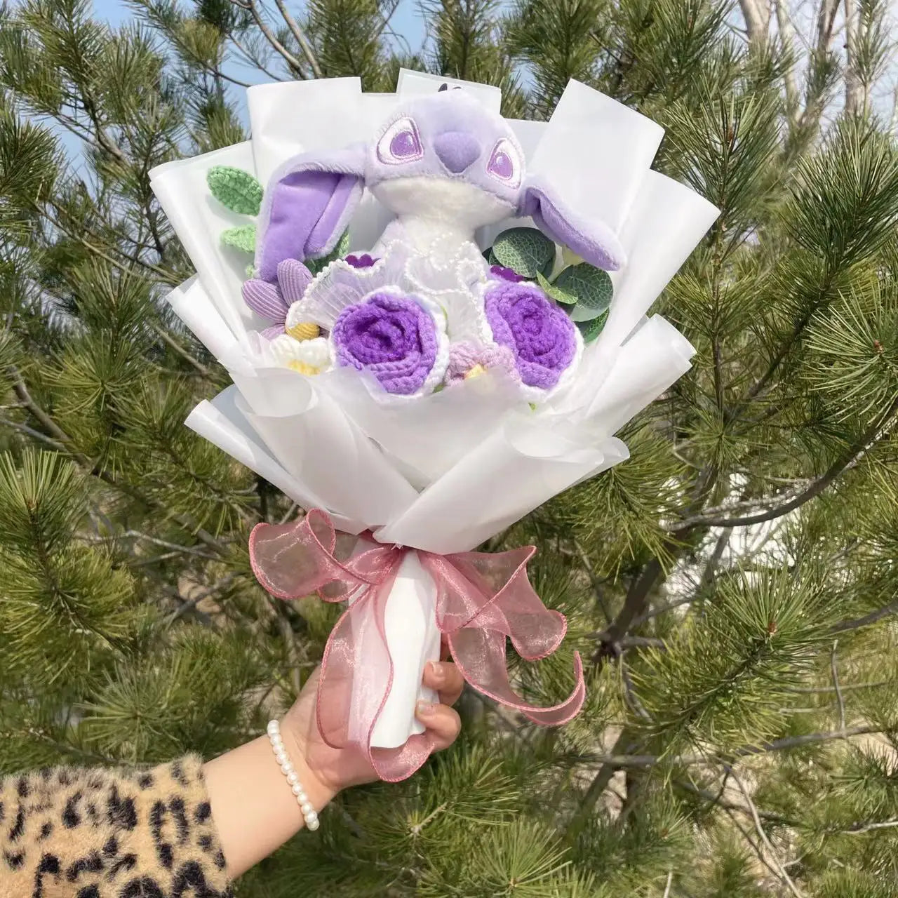 Plush Teddy Bear Stuffed Flower Gift Bouquet