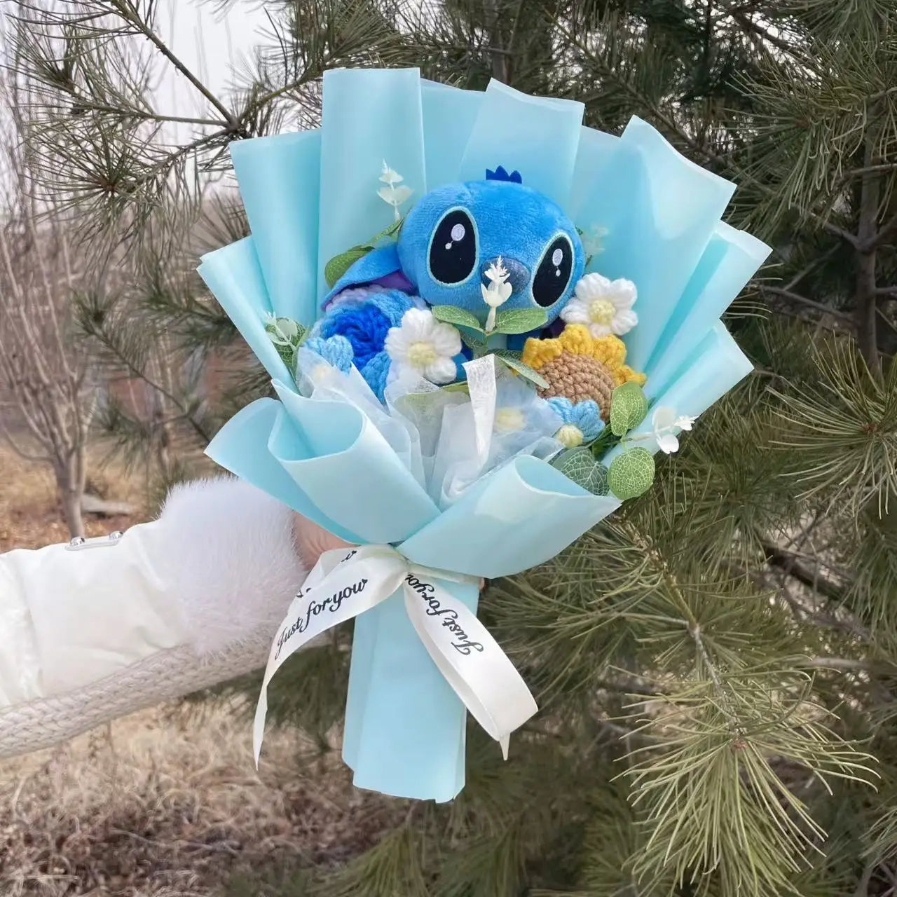 Plush Teddy Bear Stuffed Flower Gift Bouquet