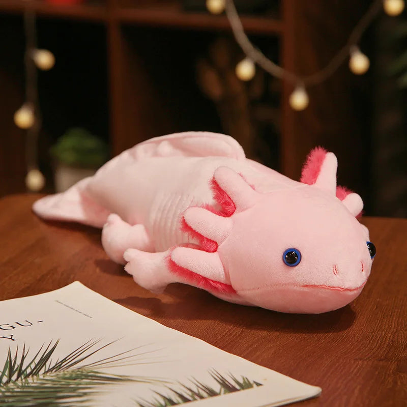 Plush Axolotl Salamander Stuffed Toy - 45/80cm Pink