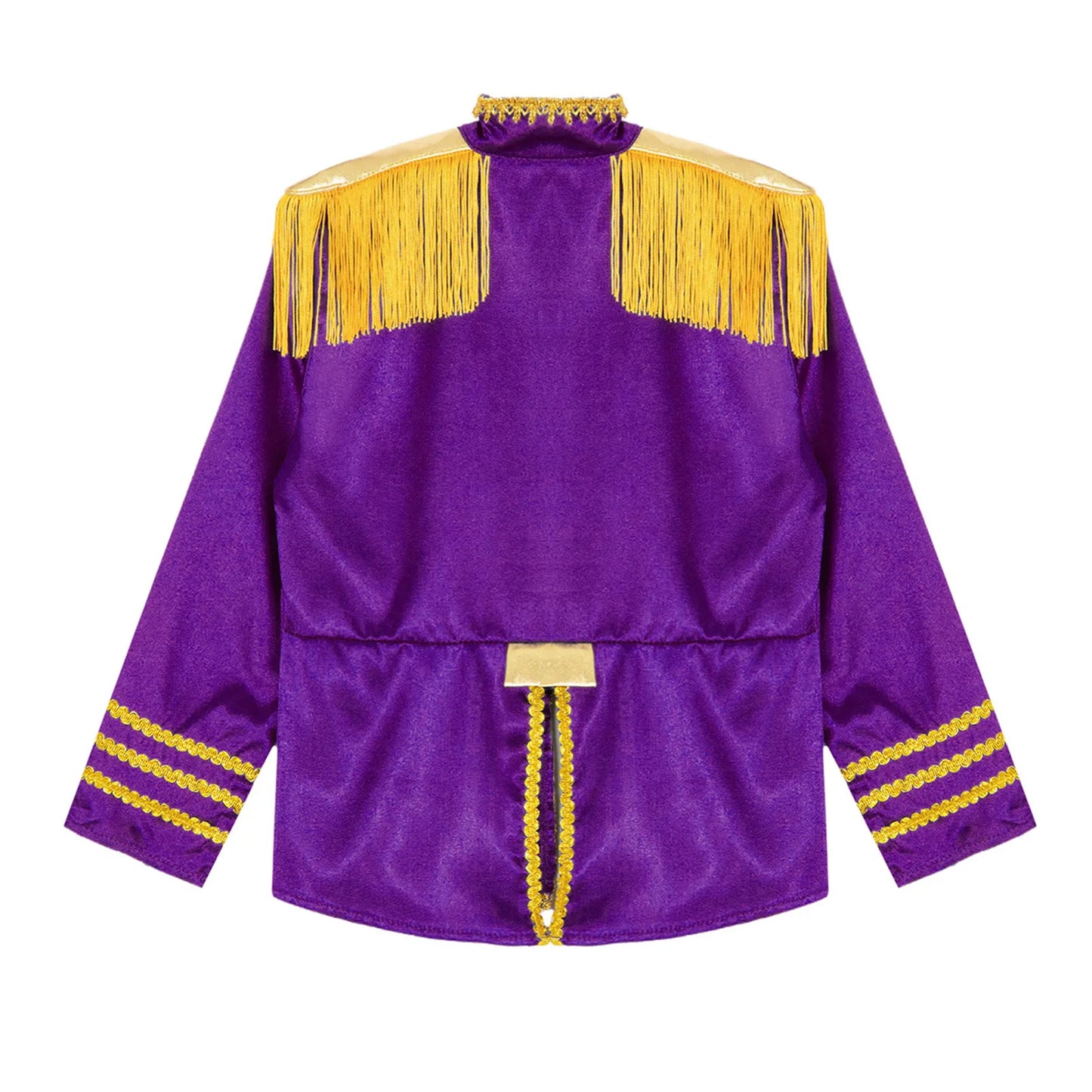 Girls 60s Retro Band Musician Costume Tassel Jacket (Age 6-16 YRS)