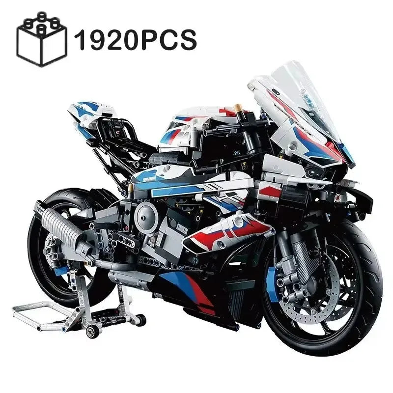 Motorcycle 1000 RR Model Building Blocks Set, 1920 Pieces Bricks Toy