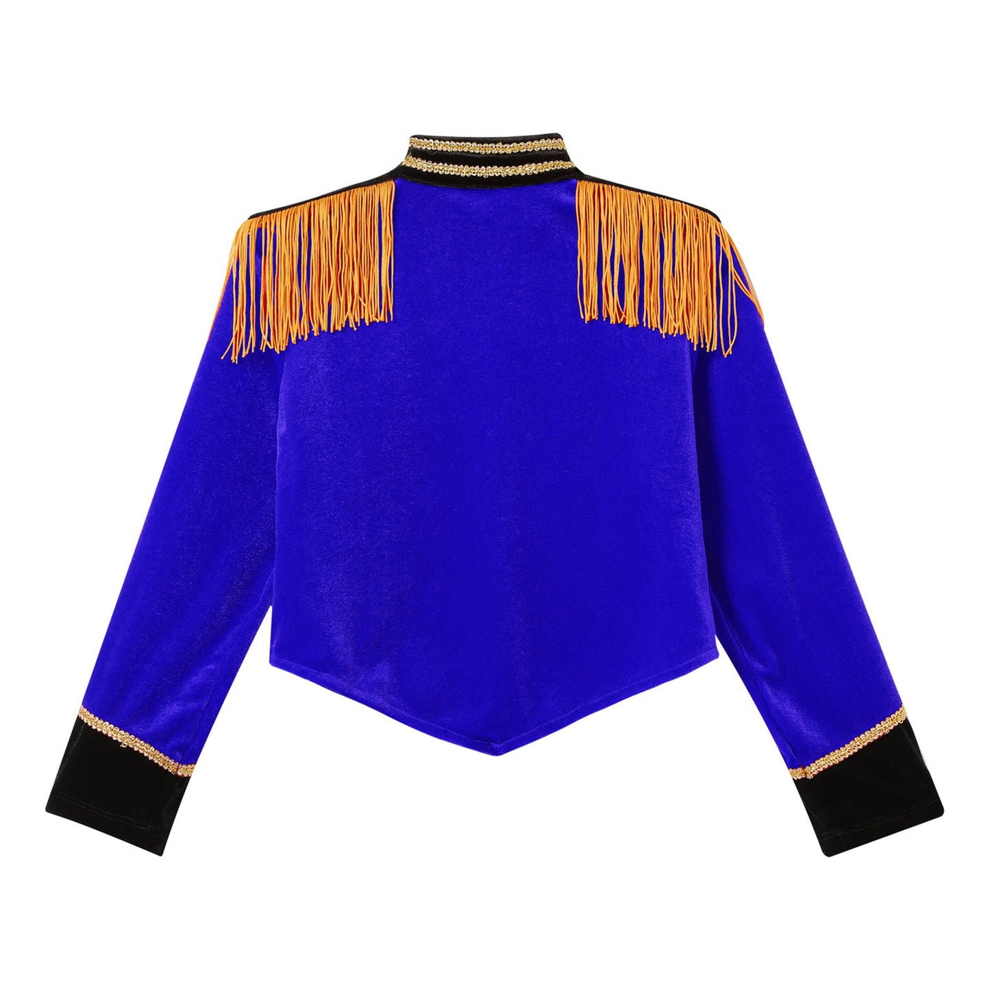 Kids Circus Ringmaster Costume Long Sleeve Fringe Tassel Jacket (Age 6-14YRS)