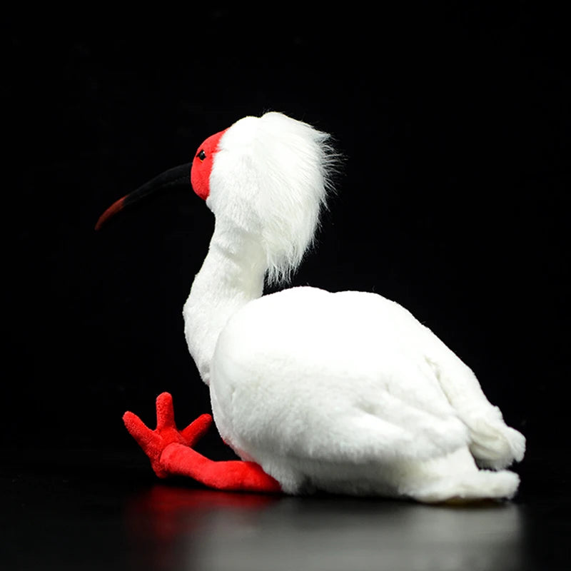 Plush Crested Ibis Stuffed Toy - 27cm