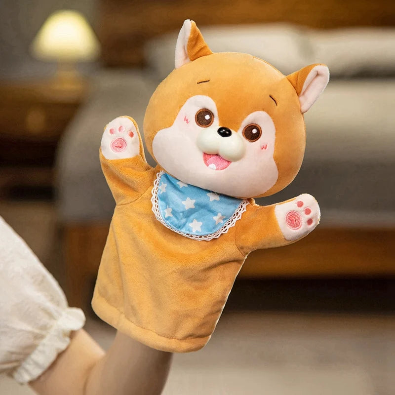 Plush Animal Hand Puppet Stuffed Toy - 25cm Dog