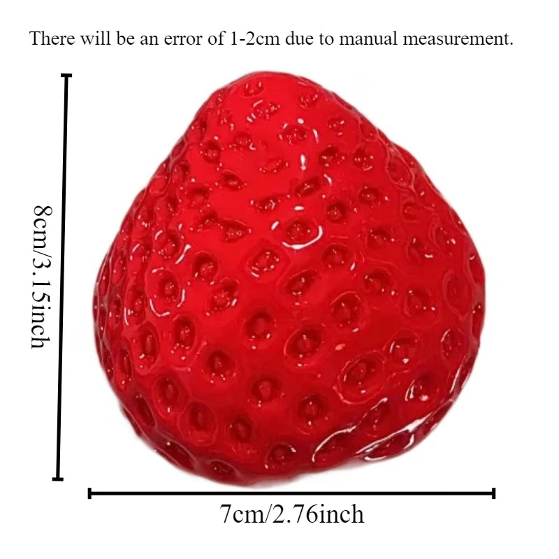 Strawberry Squeeze Toy Silicone Fidget Stress