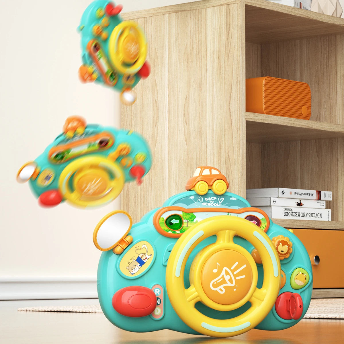 Babyno Baba Electric Simulate Driving Car Copilot Steering Wheel Toy