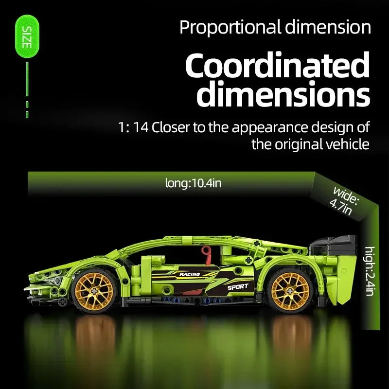 Supercar Building Blocks DIY Toy Car