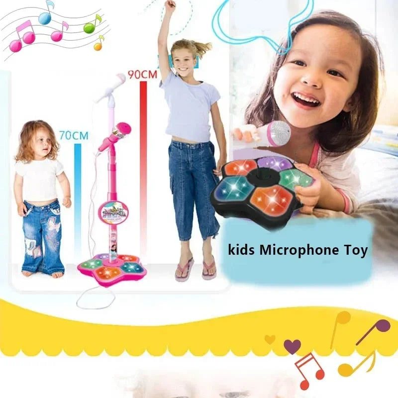 Kids Rocking-Roll Microphone with Stand Toy