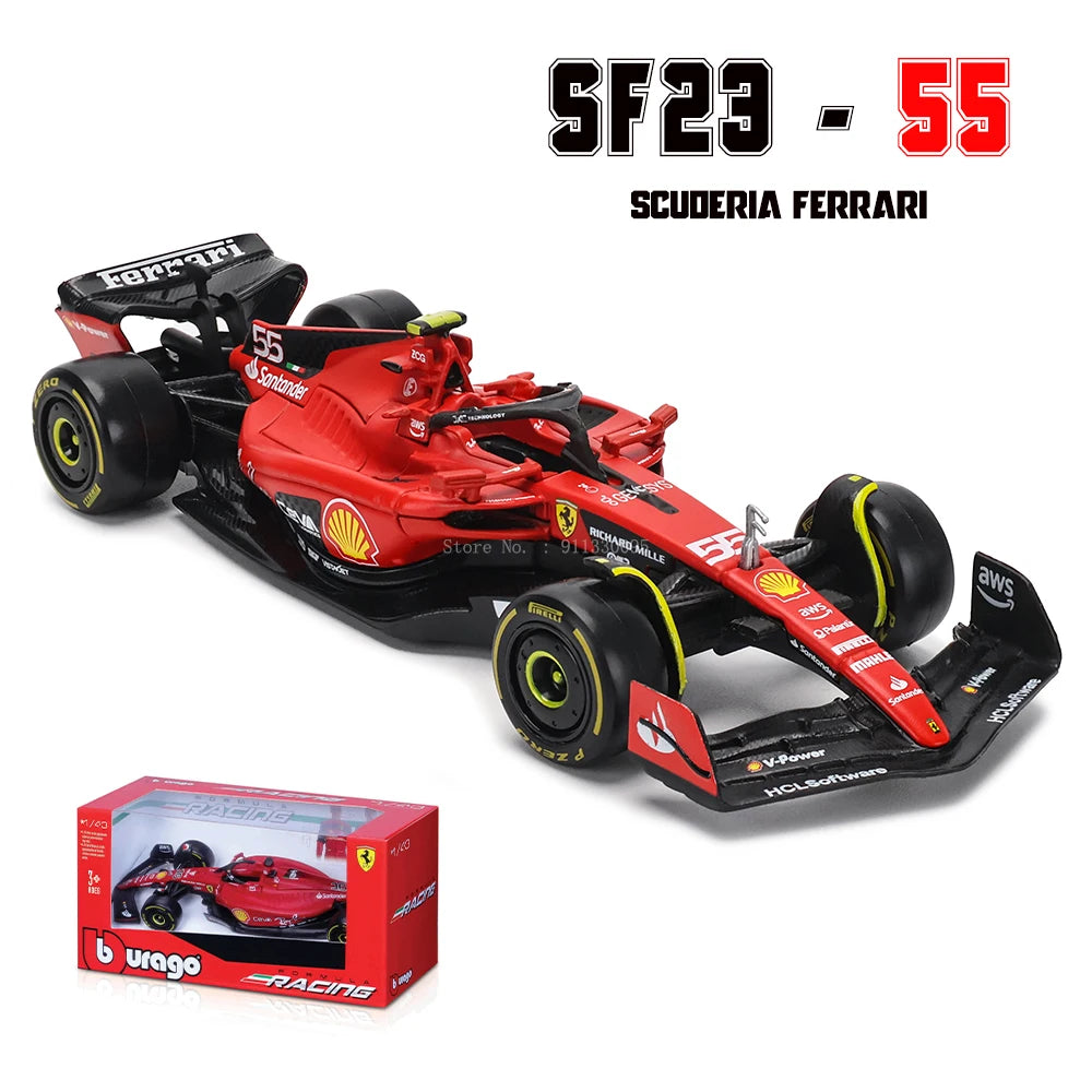 Bburago 1:43 P2 British GP Mclaren F1 MCL60 2023 #4 Lando Norris #81 Oscar Piastri Alloy Car Die Cast Model Toy Collectible 2023 SF23-55