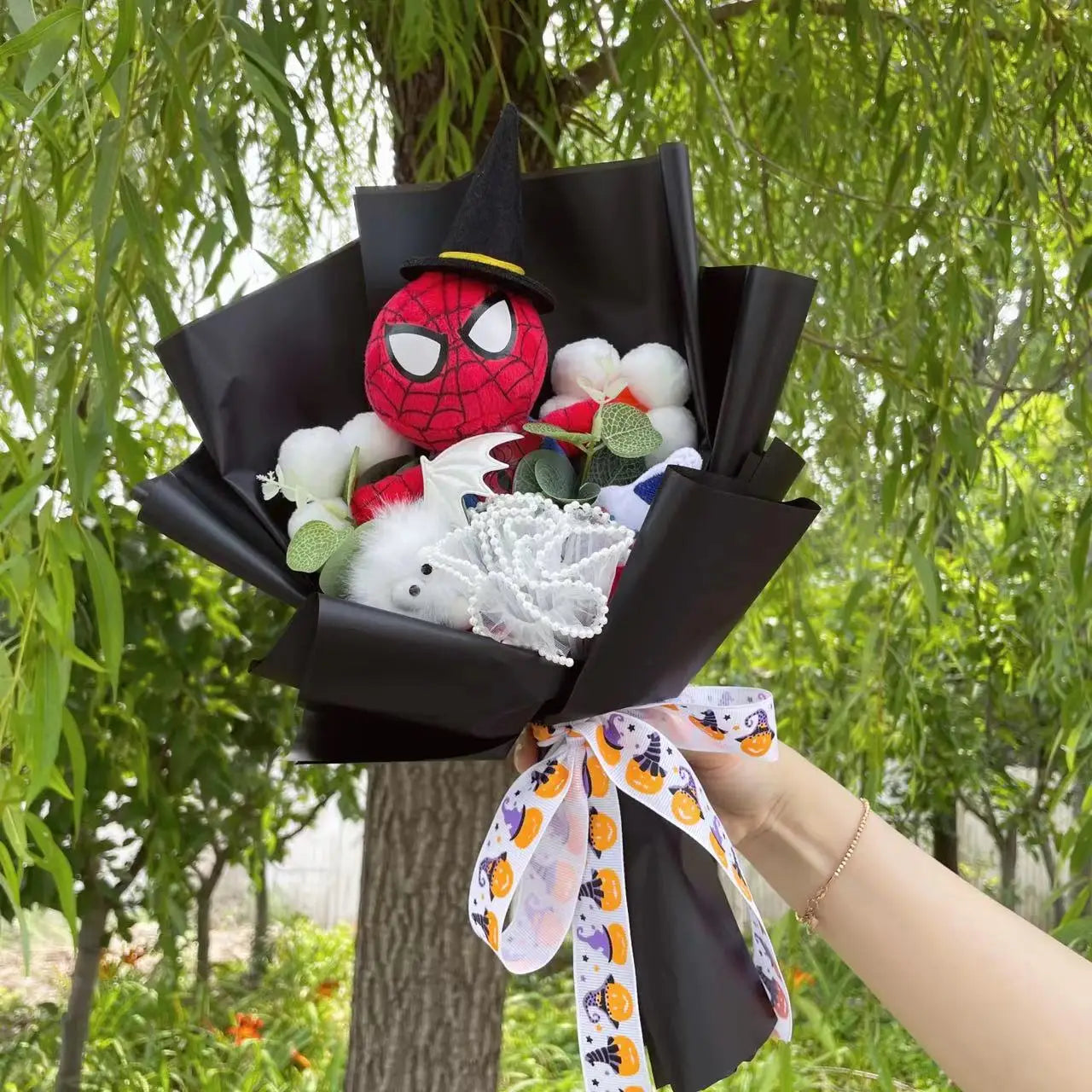 Sanrio & Friends Plush Flower Gift Bouquet – My Melody, Kuromi, Cinnamoroll, Stitch & Doraemon 15