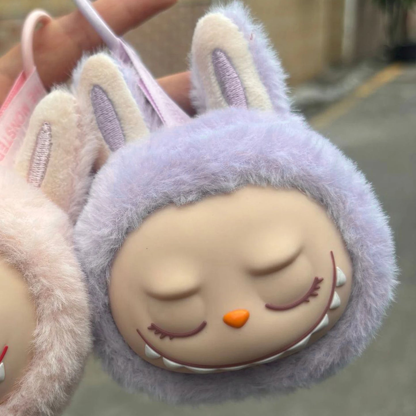 Labubu Keychain Bag Pendant - 11cm Purple