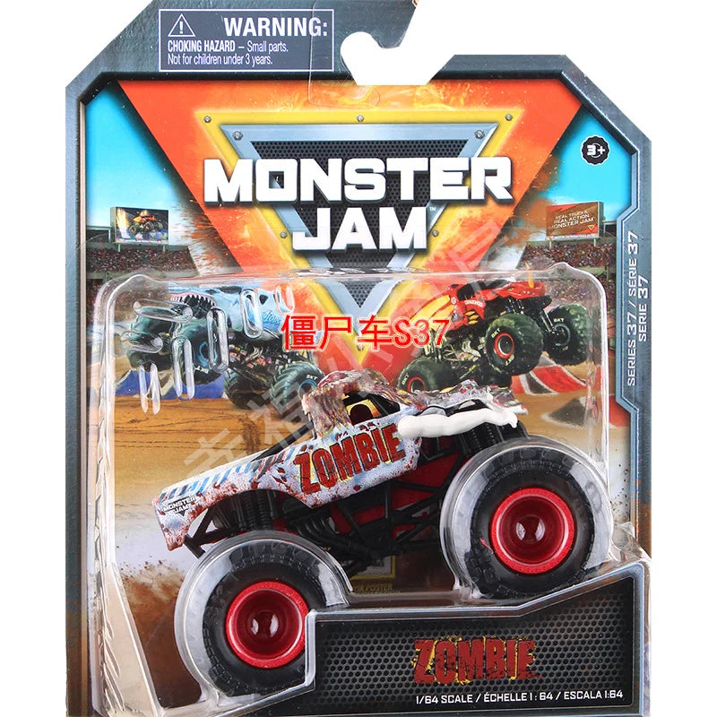 Monster Mutt Monster Jam Grave Digger 1:64 Scale Die Cast Alloy Truck Toys Monster Jam Grave Digger Monster Truck Boys Off-Road Green