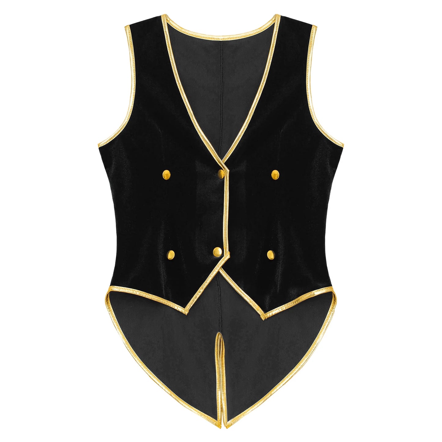Boys Medieval Renaissance Tailcoat Vest Costume (Age 6-16YRS)