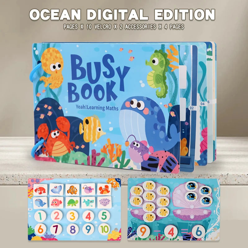 Montessori Busy Book Educational Toy NB145C2-Number