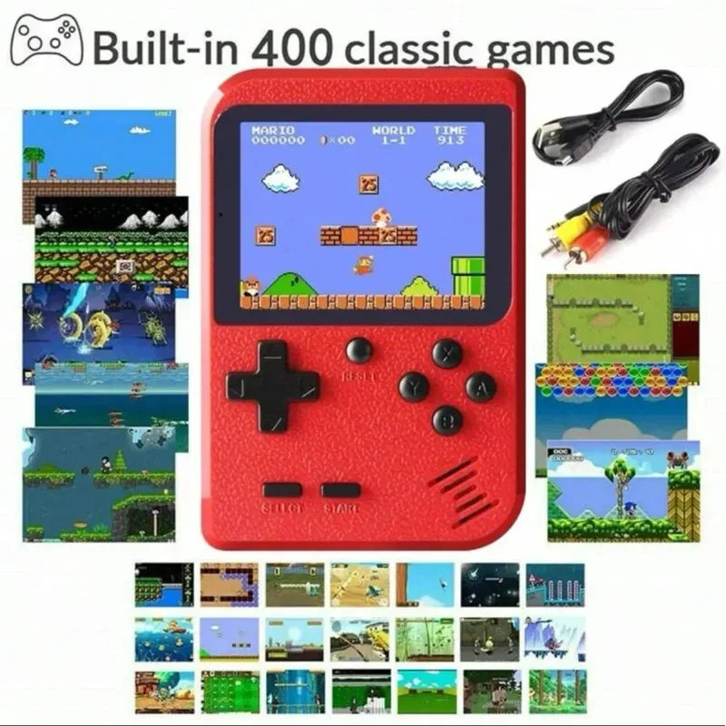 Portable Retro Handheld Game Console 400 Classic Multiple Classic Games Built-in